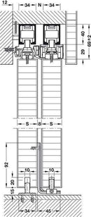 Hafele HAWA Telescopic 80/2 - Stellar Hardware and Bath