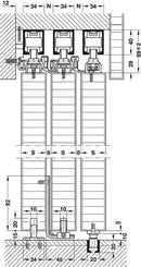 Hafele HAWA Telescopic 80/3 - Stellar Hardware and Bath