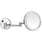 Glimmer Round Wall Mounted 3x Magnifying Mirror with LED, Hardwired - Stellar Hardware and Bath 