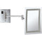 Glimmer Wall Mounted Square LED 3x Makeup Mirror, Hardwired - Stellar Hardware and Bath 