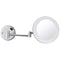 Glimmer Round Wall Mounted 3x Makeup Mirror with LED, Hardwired - Stellar Hardware and Bath 