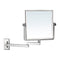 Glimmer Square Wall Mounted Double Face 3x Shaving Mirror - Stellar Hardware and Bath 
