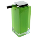 Rainbow Square Pink Countertop Soap Dispenser - Stellar Hardware and Bath