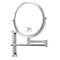 Glimmer Round Wall Mounted Double Face 3x Shaving Mirror - Stellar Hardware and Bath 