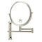 Glimmer Round Wall Mounted Double Face 3x Shaving Mirror - Stellar Hardware and Bath 