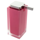 Rainbow Square Red Countertop Soap Dispenser - Stellar Hardware and Bath 