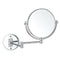 Glimmer Double Sided Wall Mounted 3x Makeup Mirror - Stellar Hardware and Bath 