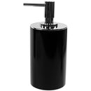 Yucca Black Round Free Standing Soap Dispenser in Resin - Stellar Hardware and Bath 