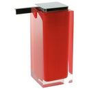 Rainbow Square Pink Countertop Soap Dispenser - Stellar Hardware and Bath