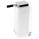 Rainbow Square Pink Countertop Soap Dispenser - Stellar Hardware and Bath