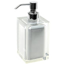 Rainbow Square Silver Finish Countertop Soap Dispenser - Stellar Hardware and Bath