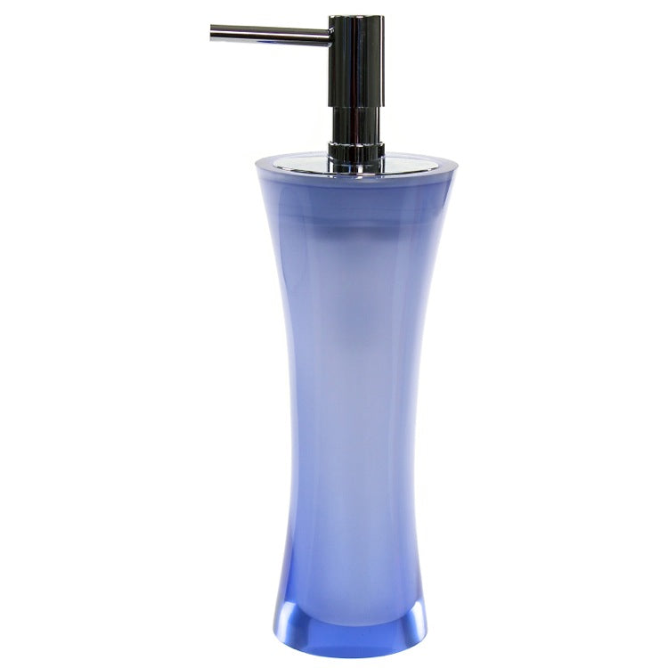 Aucuba Free Standing Soap Dispenser Made From Thermoplastic Resins in Blue Finish - Stellar Hardware and Bath 