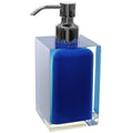 Rainbow Square Silver Finish Countertop Soap Dispenser - Stellar Hardware and Bath 