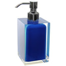Rainbow Square Silver Finish Countertop Soap Dispenser - Stellar Hardware and Bath