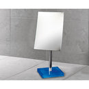 Rainbow Square Magnifying Mirror with Blue Base - Stellar Hardware and Bath 