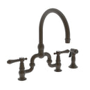 Newport Brass Chesterfield 9459 Kitchen Bridge Faucet with Side Spray - Stellar Hardware and Bath