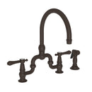 Newport Brass Chesterfield 9459 Kitchen Bridge Faucet with Side Spray - Stellar Hardware and Bath