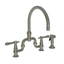 Newport Brass Chesterfield 9459 Kitchen Bridge Faucet with Side Spray - Stellar Hardware and Bath