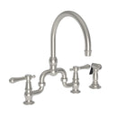 Newport Brass Chesterfield 9459 Kitchen Bridge Faucet with Side Spray - Stellar Hardware and Bath