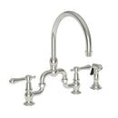 Newport Brass Chesterfield 9459 Kitchen Bridge Faucet with Side Spray - Stellar Hardware and Bath