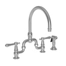 Newport Brass Chesterfield 9459 Kitchen Bridge Faucet with Side Spray - Stellar Hardware and Bath