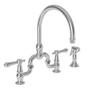 Newport Brass Chesterfield 9459 Kitchen Bridge Faucet with Side Spray - Stellar Hardware and Bath