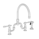 Newport Brass Chesterfield 9459 Kitchen Bridge Faucet with Side Spray - Stellar Hardware and Bath