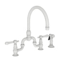 Newport Brass Chesterfield 9459 Kitchen Bridge Faucet with Side Spray - Stellar Hardware and Bath