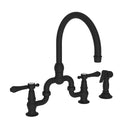 Newport Brass Chesterfield 9459 Kitchen Bridge Faucet with Side Spray - Stellar Hardware and Bath