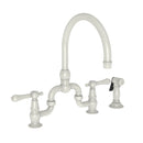 Newport Brass Chesterfield 9459 Kitchen Bridge Faucet with Side Spray - Stellar Hardware and Bath