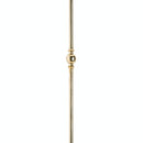 ROUND STAIR BALUSTER 9/16" WITH ONE 1 1/2" SPHERE BA8336 1" x 1/2" - Stellar Hardware and Bath