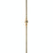 ROUND STAIR BALUSTER 9/16" WITH ONE 1 1/2" SPHERE BA7555 - 9/16" - Stellar Hardware and Bath 