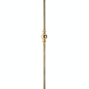 ROUND STAIR BALUSTER 9/16" WITH ONE 1 1/2" SPHERE BA7075 - 9/16" - Stellar Hardware and Bath 