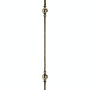 ROUND STAIR BALUSTER 9/16" WITH TWO 1 1/2" SPHERES BA8132 - 3/4" - Stellar Hardware and Bath