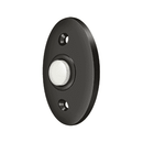 Deltana BBC20 Oblong Plastic Bell Button - 2 3/8'' x 1 5/8'' - Stellar Hardware and Bath