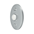 Deltana BBC20 Oblong Plastic Bell Button - 2 3/8'' x 1 5/8'' - Stellar Hardware and Bath