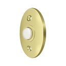 Deltana BBC20 Oblong Plastic Bell Button - 2 3/8'' x 1 5/8'' - Stellar Hardware and Bath