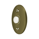 Deltana BBC20 Oblong Plastic Bell Button - 2 3/8'' x 1 5/8'' - Stellar Hardware and Bath