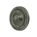 Deltana BBRR213 Round Bell Button w/ Rope Pattern - 2 1/4'' - Stellar Hardware and Bath