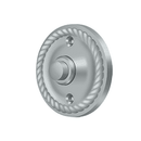 Deltana BBRR213 Round Bell Button w/ Rope Pattern - 2 1/4'' - Stellar Hardware and Bath