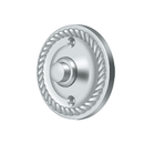 Deltana BBRR213 Round Bell Button w/ Rope Pattern - 2 1/4'' - Stellar Hardware and Bath