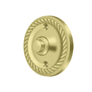 Deltana BBRR213 Round Bell Button w/ Rope Pattern - 2 1/4'' - Stellar Hardware and Bath