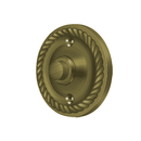 Deltana BBRR213 Round Bell Button w/ Rope Pattern - 2 1/4'' - Stellar Hardware and Bath