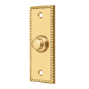 Deltana BBSR333 Bell Button, Rectangular Rope - Stellar Hardware and Bath