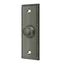 Deltana BBSR333 Bell Button, Rectangular Rope - Stellar Hardware and Bath