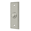 Deltana BBSR333 Bell Button, Rectangular Rope - Stellar Hardware and Bath