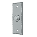 Deltana BBSR333 Bell Button, Rectangular Rope - Stellar Hardware and Bath