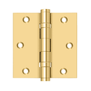 Deltana DSB35B Square Corner Ball Bearing Hinge - 3-1/2'' x 3-1/2'' - Stellar Hardware and Bath