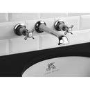 Lefroy Brooks C1-2400 Classic Cross Handle Wall Mounted Bathroom Faucet with Drain Assembly - Stellar Hardware and Bath