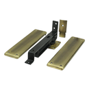 Deltana DASH95 Spring Hinge, Double Action w/ Solid Brass Cover Plates - Stellar Hardware and Bath